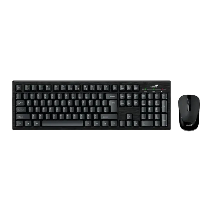 Wireless Keyboard & Mouse Genius Smart KM-8101, 12 Fn keys, Dust-proof, Quiet typing, 1000dpi, 3 but