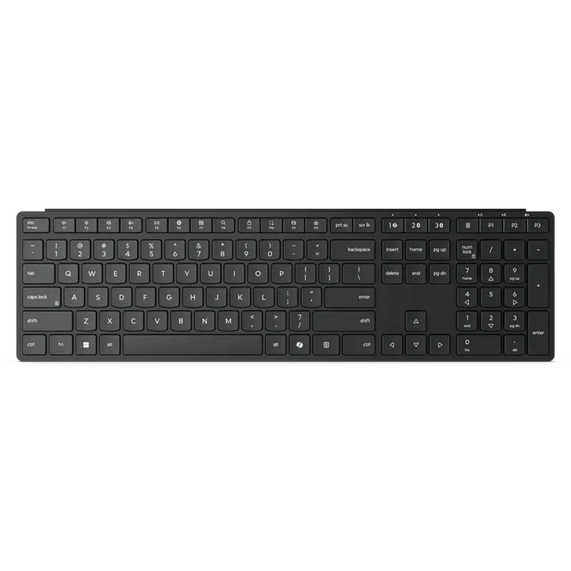Tastatura wireless Lenovo Pro 6000 Multi-device, silentioasa, low-profile, Negru