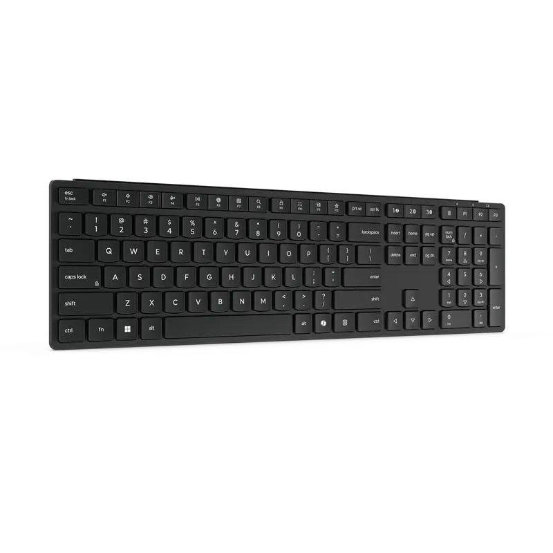 Tastatura wireless Lenovo Pro 6000 Multi-device, silentioasa, low-profile, Negru, detaliu interfață