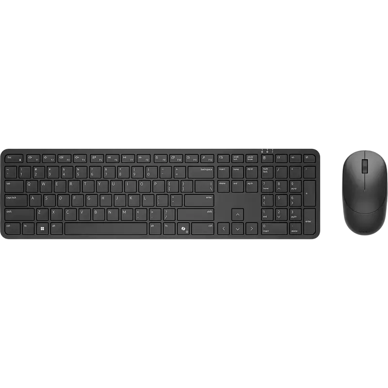 Kit wireless tastatura si mouse Dell Pro KM526, full-size, rezistent la stropire, negru