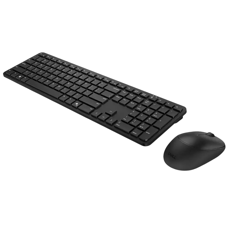 Kit wireless tastatura si mouse Dell Pro KM526, full-size, rezistent la stropire, negru, vedere posterioară