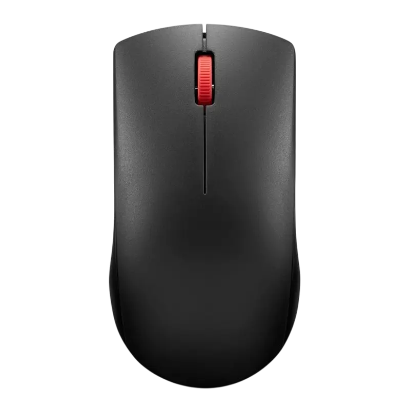 Wireless Mouse Lenovo 150, up to 1000 dpi, 3 buttons, Huaxi sensor, 85g±10g. 1xAA, 2.4G, Black