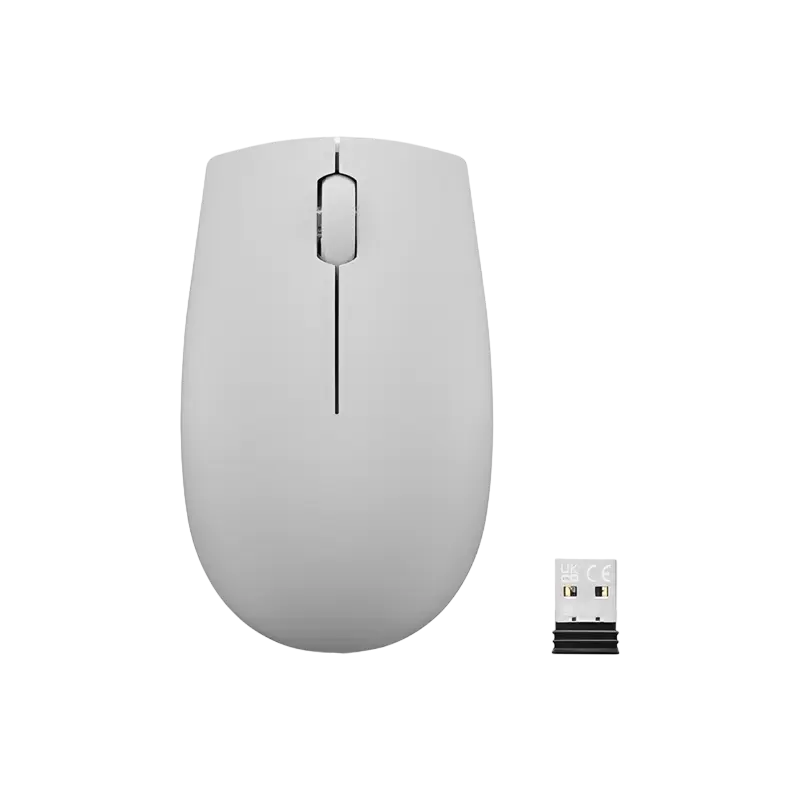 Wireless Mouse Lenovo 300, Compact, up to 1000 dpi, 3 buttons, Ambidextrous, Optical sensor, 52,3g., 1xAA, 2,4Ghz, Arcti