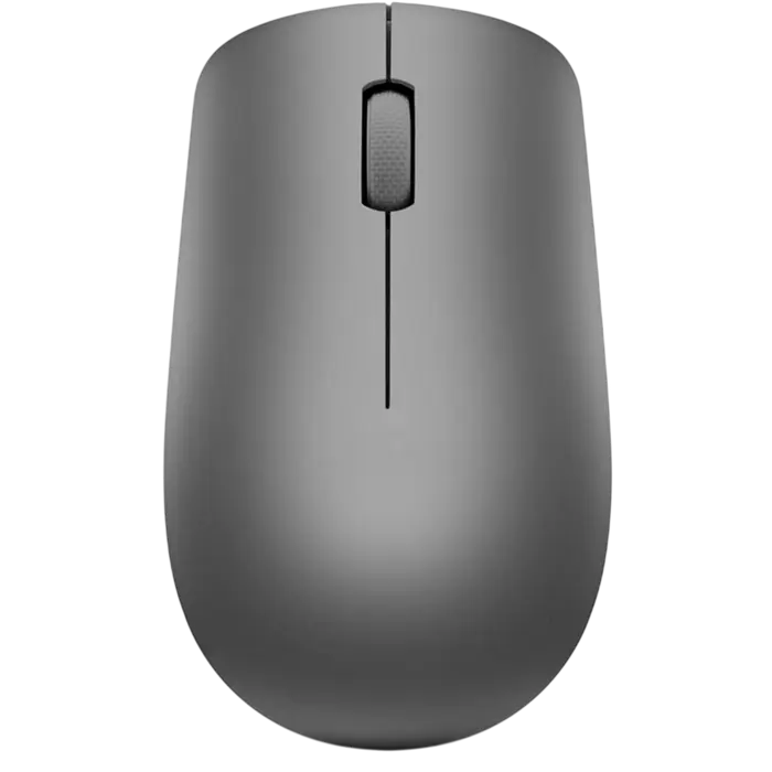 Wireless Mouse Lenovo 530, Lightweight, up to 1200 dpi, 3 buttons, Ambidextrous, Optical sensor, 65g., 1xAA, 2,4Ghz, Gra