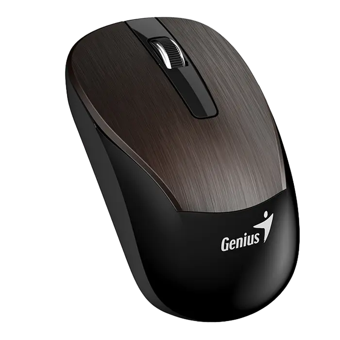 Wireless Mouse Genius ECO-8015, 1200 dpi, 3 buttons, Ambidextrous, 81g, BlueEye, Rechargeable, 2.4Gh