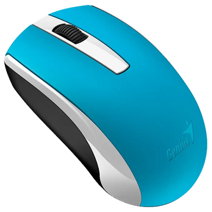 Wireless Mouse Genius ECO-8100, 1200 dpi, 3 buttons, Ambidextrous, 81g, BlueEye, Rechargeable, 2.4Gh