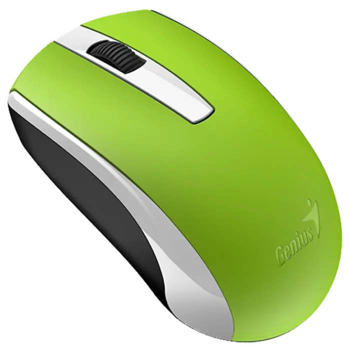 Wireless Mouse Genius ECO-8100, 1200 dpi, 3 buttons, Ambidextrous, 81g, BlueEye, Rechargeable, 2.4Gh