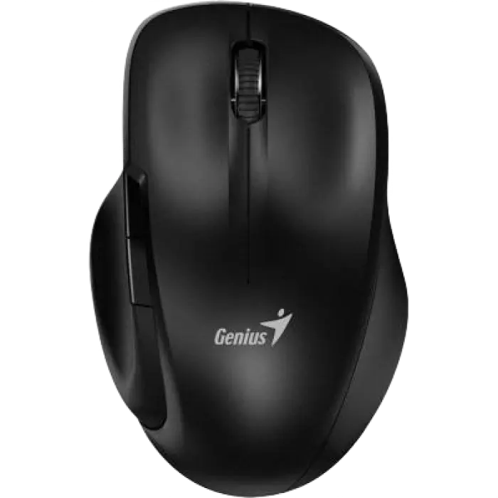 Wireless Mouse Genius ERGO-8200S,1600 dpi, 5 buttons, Ergonomic, 65g, Silent, 1xAA, 2.4Ghz, Black