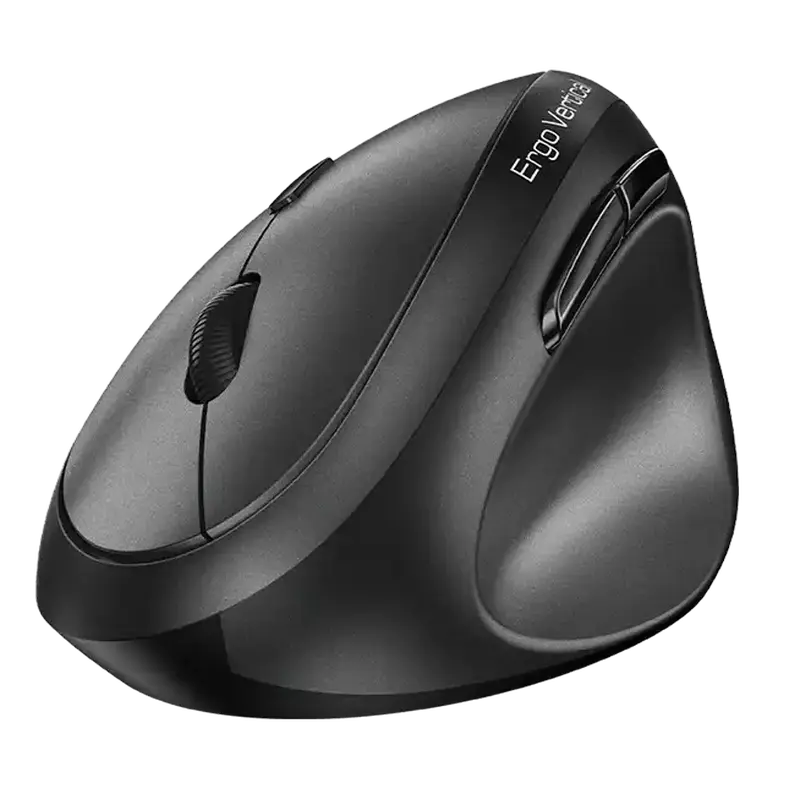 Wireless Mouse Genius Ergo 8350S, 1200-2400 dpi, 6 buttons, Ergonomic, 81g, 55° tilt, Silent, BlueEy