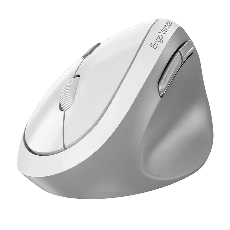 Wireless Mouse Genius Ergo 8350S, 1200-2400 dpi, 6 buttons, Ergonomic, 81g, 55° tilt, Silent, BlueEy