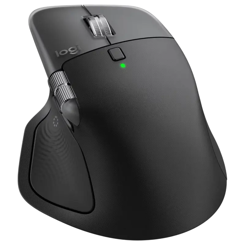 Mouse wireless Logitech MX Master 4 Graphite, detaliu interfață