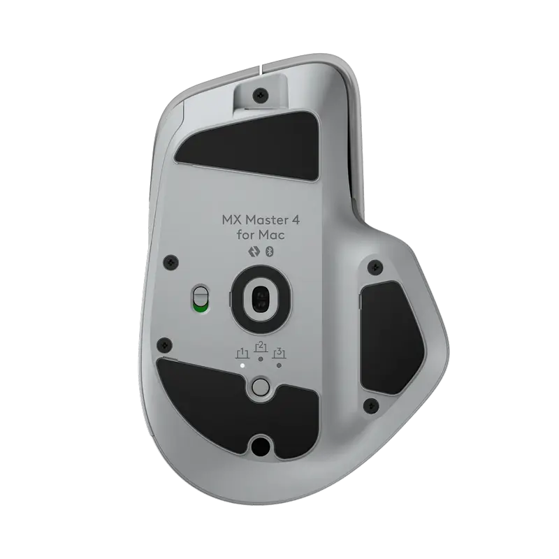 Mouse wireless Logitech MX Master 4 for Mac, 8000 dpi, ergonomic, reincarcabil, alb, vedere alternativă
