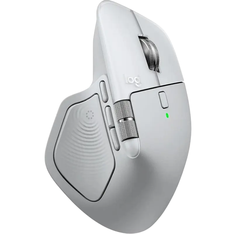 Mouse wireless Logitech MX Master 4 for Mac, 8000 dpi, ergonomic, reincarcabil, alb, ambalaj