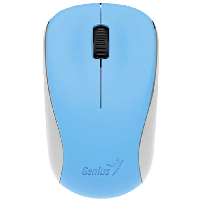 Wireless Mouse Genius NX-7000, 1200 dpi, 3 buttons, Ambidextrous, 56g, BlueEye, 1xAA, 2.4Ghz, Blue