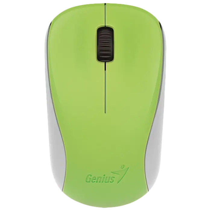 Wireless Mouse Genius NX-7000, 1200 dpi, 3 buttons, Ambidextrous, 56g, BlueEye, 1xAA, 2.4Ghz, Green
