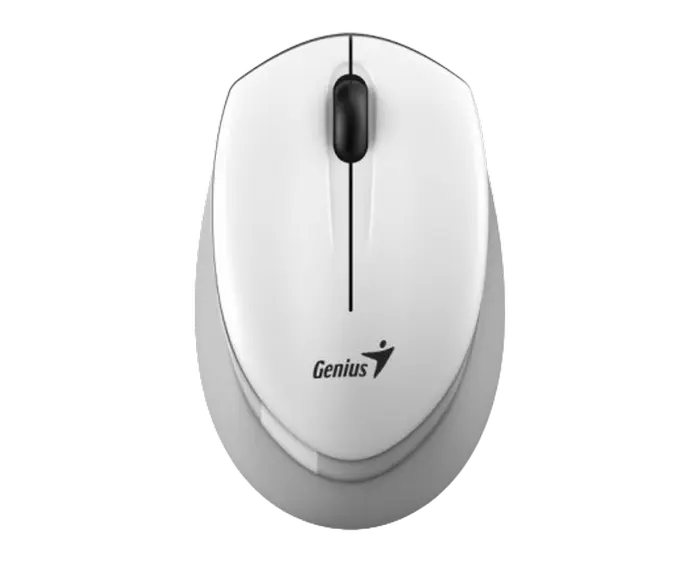 Wireless Mouse Genius NX-7009, 1200 dpi, 3 buttons, Ambidextrous, 65g, BlueEye, 1xAA, 2.4Ghz, White