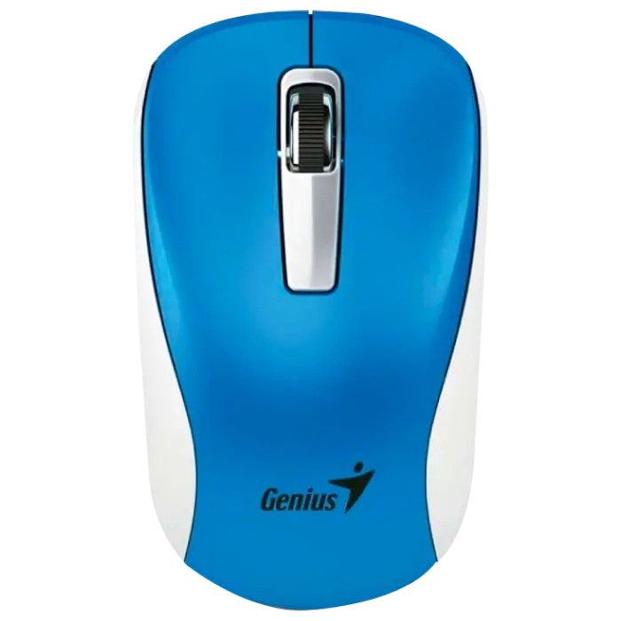 Wireless Mouse Genius NX-7010, 1200 dpi, 3 buttons, Ambidextrous, 57g, BlueEye, 1xAA, 2.4Ghz, Blue