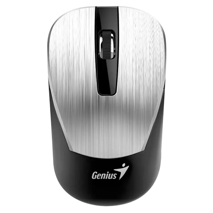 Wireless Mouse Genius NX-7015, 1200 dpi, 3 buttons, Ambidextrous, 57g, BlueEye, 1xAA, 2.4Ghz, Silver
