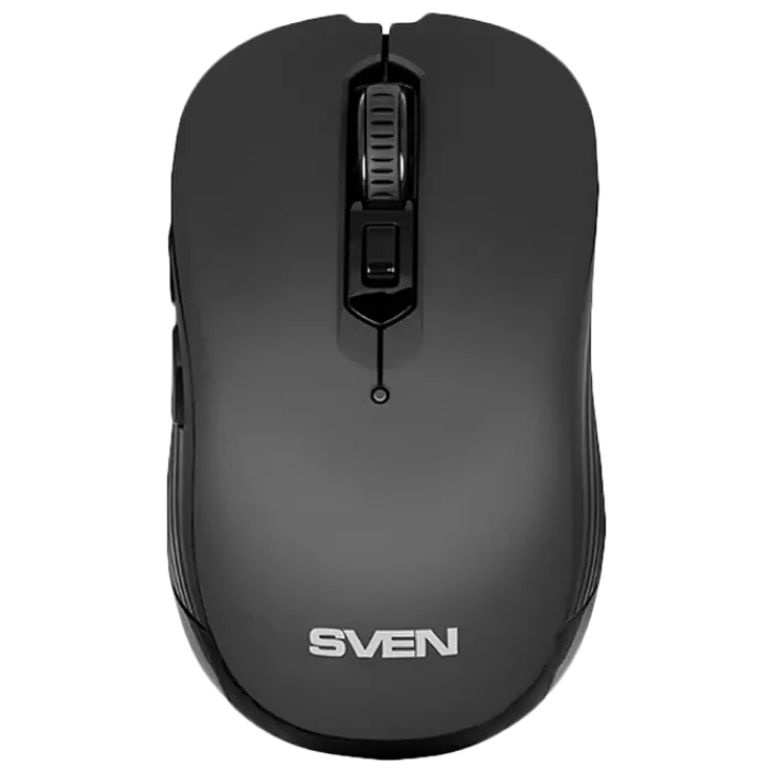 Wireless Mouse SVEN RX-560SW, 800-1600 dpi, 6 buttons, Ergonomic, Silent, Soft-touch, 60g., 1xAA, 2.