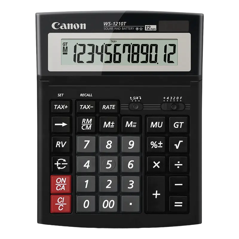 Canon WS-1210T, 12 digit