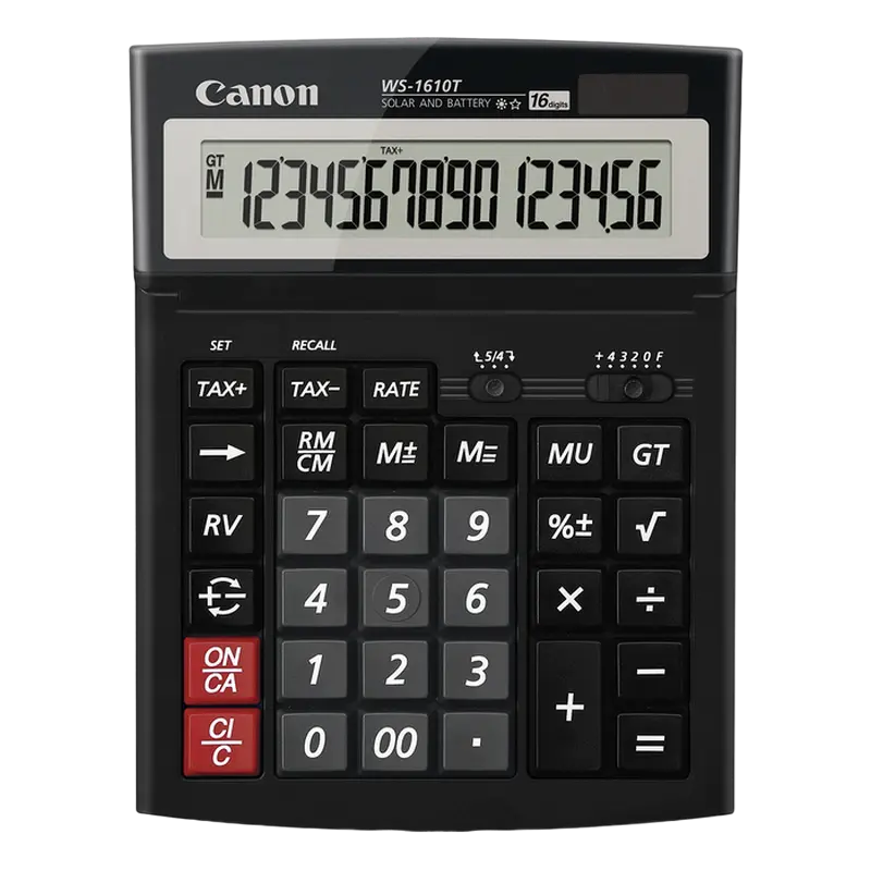 Canon WS-1610T, 16 digit