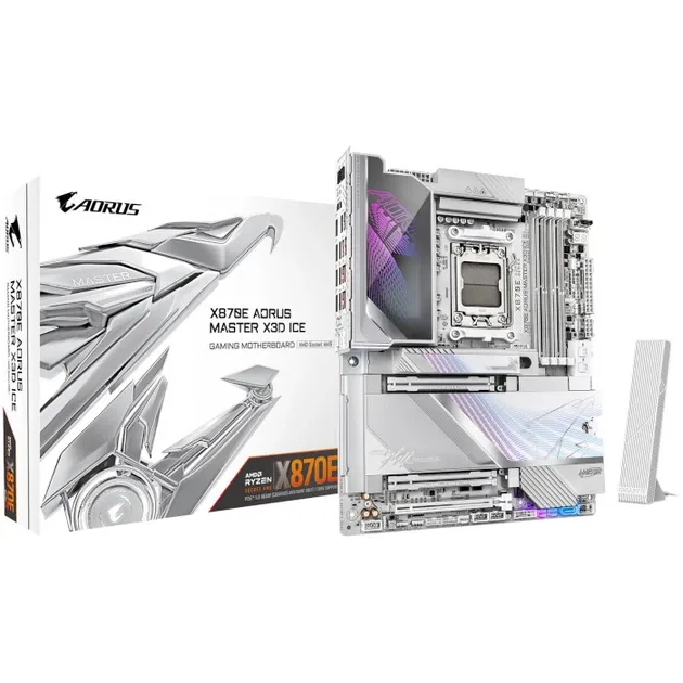 Gigabyte X870E AORUS MASTER X3D ICE, 4×DDR5