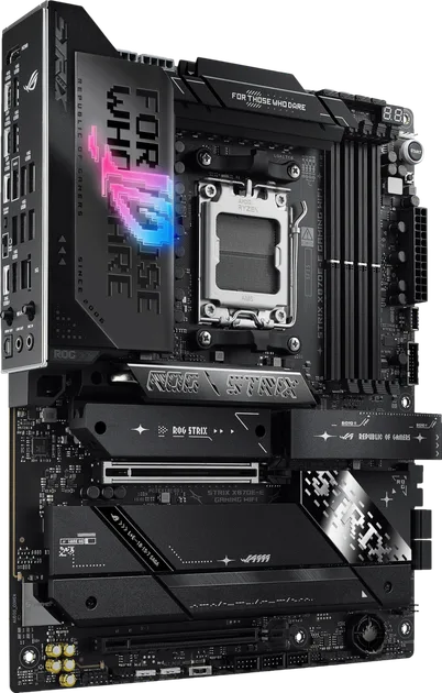 Asus X870E-E ROG Strix Gaming Wi-Fi Socket AM5, vedere laterală