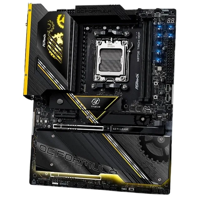 ASRock X870E TAICHI OCF (sAM5, AMD X870E, DDR5, vedere laterală