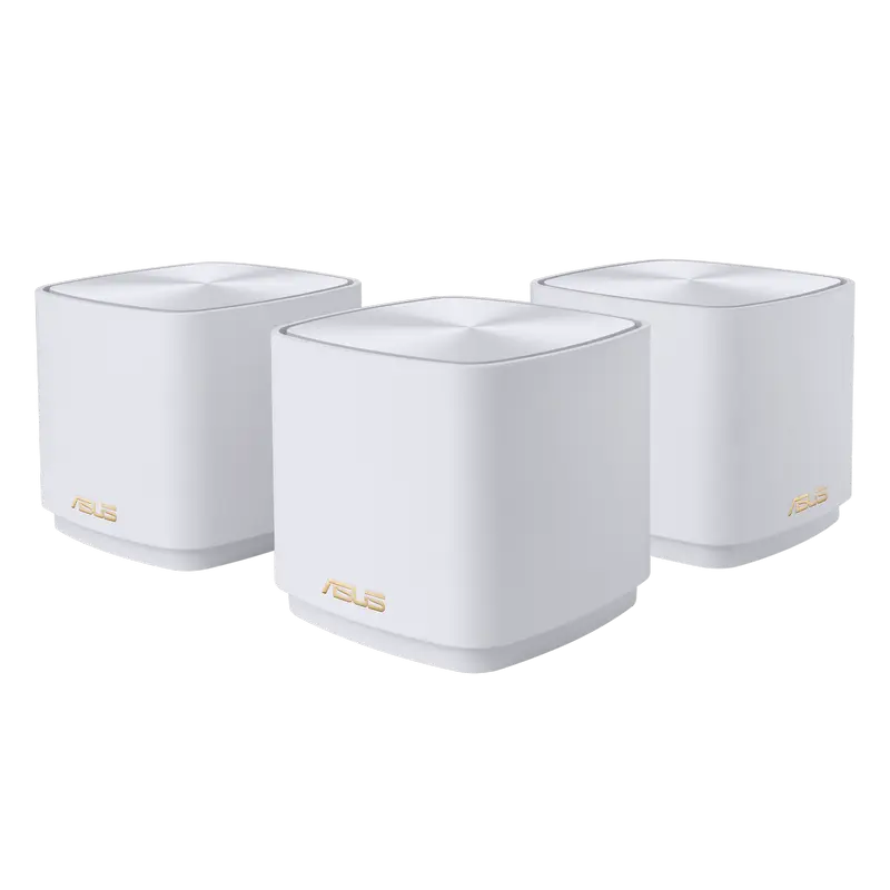 Sistem mesh Wi-Fi 6 ASUS ZenWiFi XD5 (3 unitati) Alb