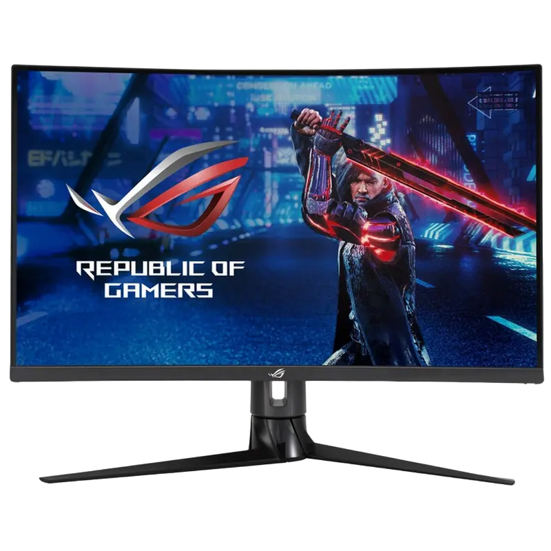 31.5" ASUS ROG XG32VC, Black,Curved-VA,2560x1440,170Hz,FreeSync+GSync,1ms,MPRT,300cd,HDMI+DP+USB,KVM