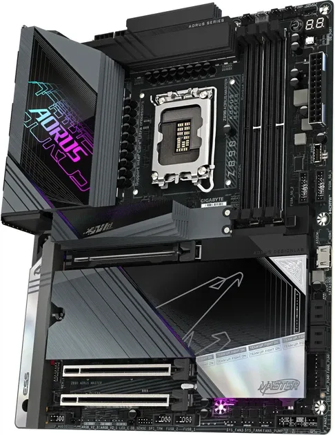 GIGABYTE Z890 AORUS MASTER, vedere laterală