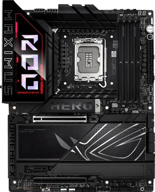 Asus Z890 ROG Maximus Hero LGA 1851 (ROG MAXIMUS Z890 HERO), vedere alternativă