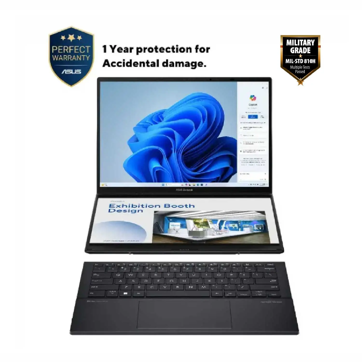 ASUS 14.0" Zenbook DUO OLED UX8406CA Gray (Core Ultra 9 285H 32Gb 1Tb Win 11)