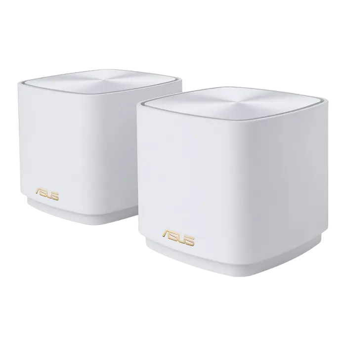 Whole-Home Mesh Dual Band Wi-Fi 6 System ASUS, "ZenWiFi AX Mini XD4 2pk", 1800Mbps, MIMO, Gbit Ports